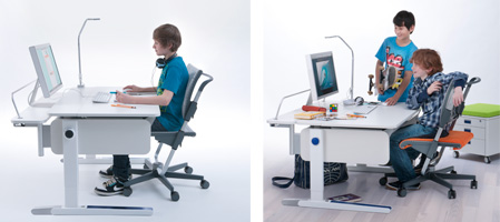 ergonomické sedenie za písacím stolom Champion značky Moll